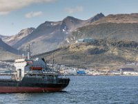 IMGL1224  Net uit Ushuaia vertrokken. Ons hotel op de achtergrond te zien.