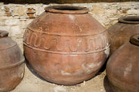 Cyprus, Omodos bij de oude wijnpers Cyprus, Omodos bij de oude wijnpers