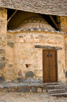 Cyprus, Asinou kerk onder schuurdak Cyprus, Asinou kerk onder schuurdak