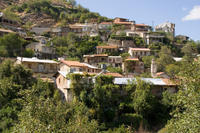 Cyprus, Kalopanagiotis vanaf klooster gezien Cyprus, Kalopanagiotis vanaf klooster gezien