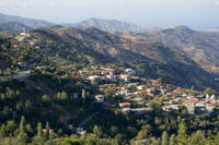 Cyprus, Uitzicht op Pedoulas Cyprus, Uitzicht op Pedoulas