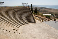 Cyprus, Kourion opgravingen, opgravingen amfitheater Cyprus, Kourion opgravingen, opgravingen amfitheater