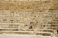 Cyprus, Kourion opgravingen, opgravingen amfitheater Cyprus, Kourion opgravingen, opgravingen amfitheater