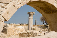 Cyprus, Kourion opgravingen, Basilica Cyprus, Kourion opgravingen, Basilica