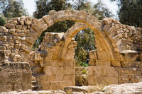 Cyprus, Pafos, het kasteel Saranda Kolones Cyprus, Pafos, het kasteel Saranda Kolones