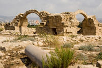 Cyprus, Pafos, het kasteel Saranda Kolones Cyprus, Pafos, het kasteel Saranda Kolones
