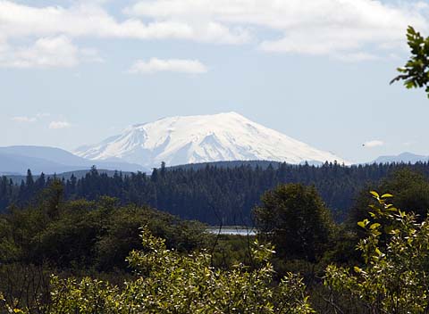 Mount St.Helens op 50 km afstand Mount St.Helens op 50 km afstand